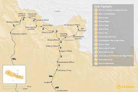 Manaslu Circuit Trek map