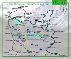 Tilicho Lake Trek map