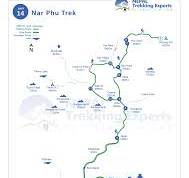 Nar Phu Trek map